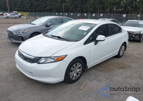 2012 Honda Civic Lx из США, поврежденный, VIN 19XFB2F51CE384515
